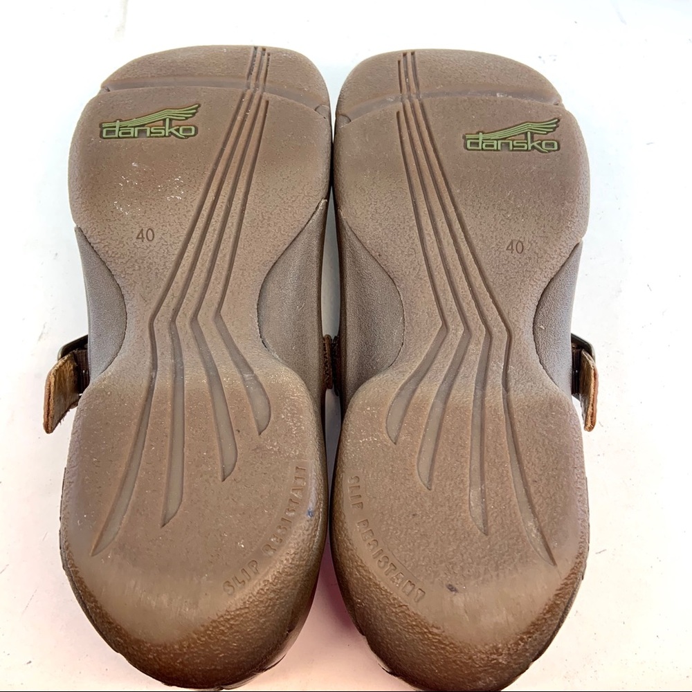 Dansko Kate Leather Mary Jane Clogs 40 9.5 10 - Picture 8 of 8